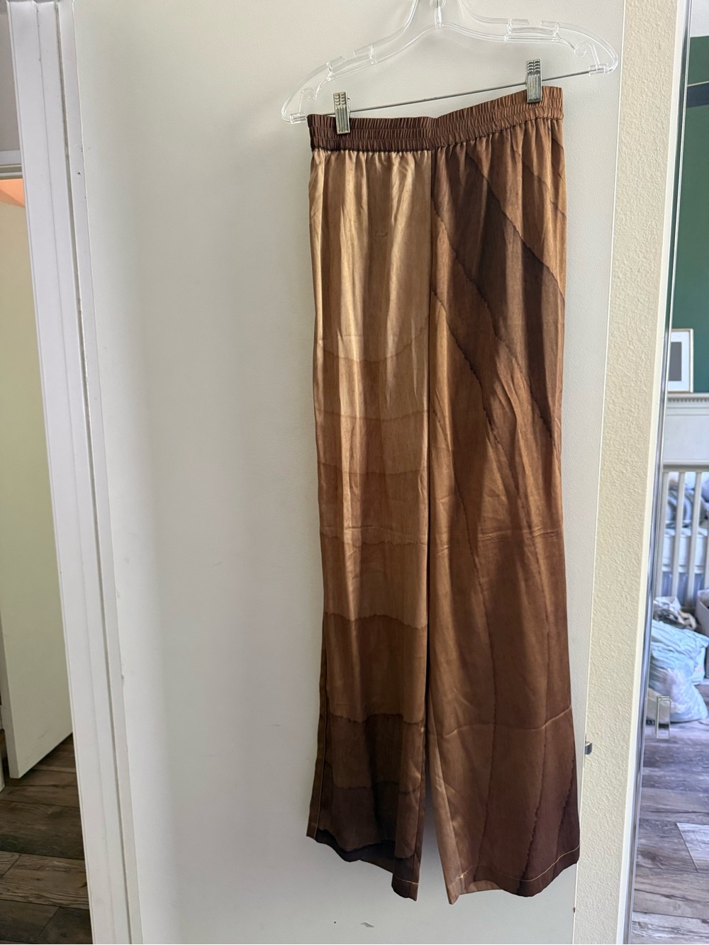 Skims Silk Wide-Leg Pants
